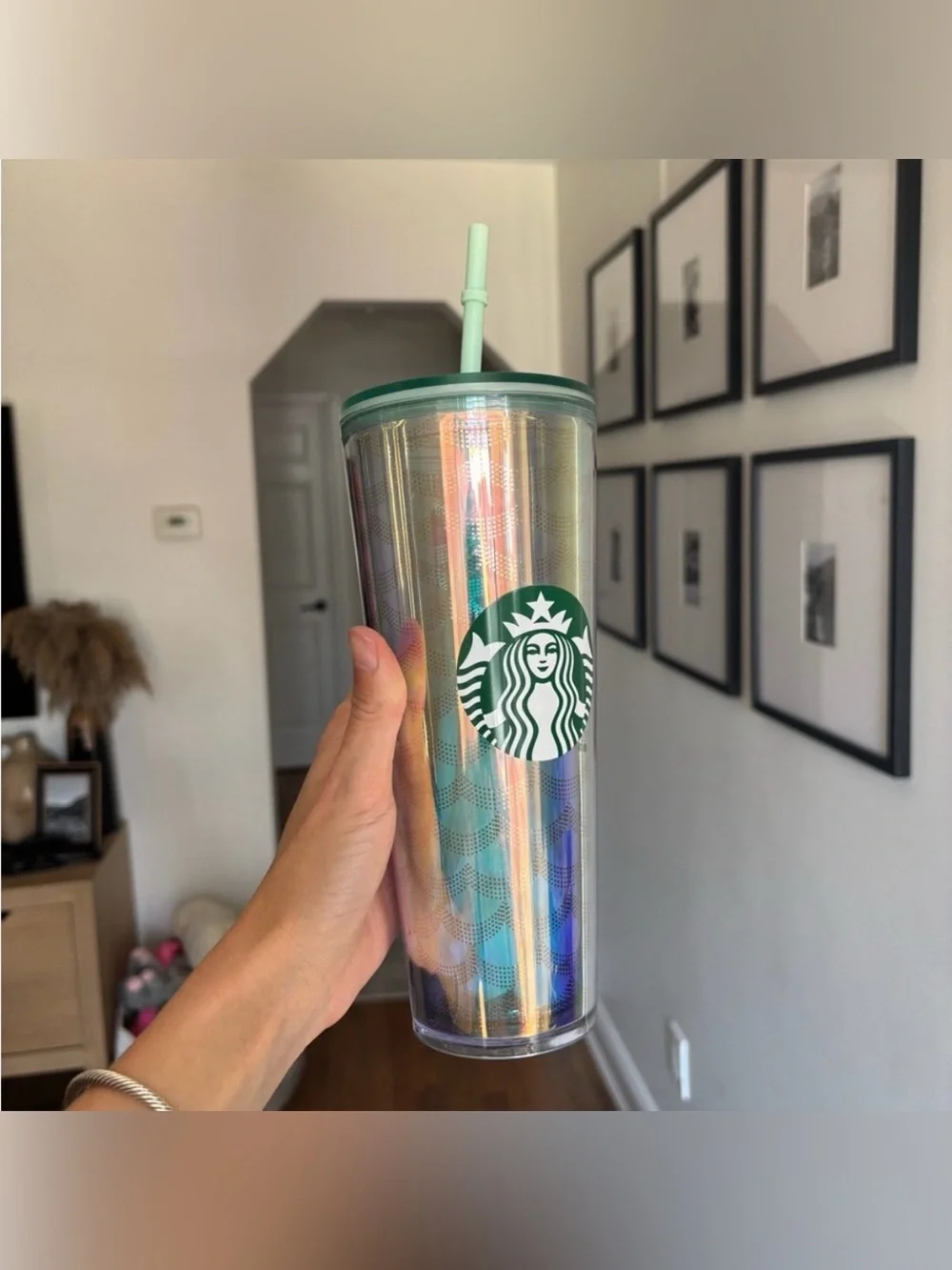 Starbucks Mermaid Scales Siren Iridescent Tumbler 24oz